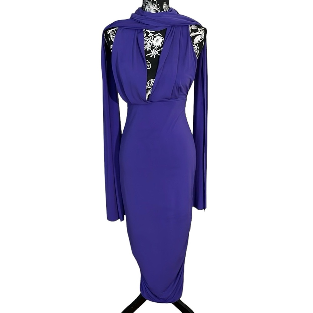 Moda International by Victoria Secret medium purple super sexy halter dress